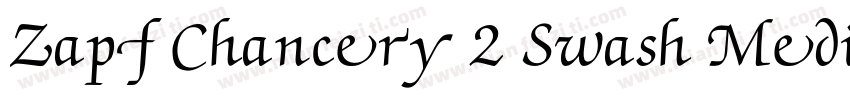 Zapf Chancery 2 Swash Medium Italic字体转换